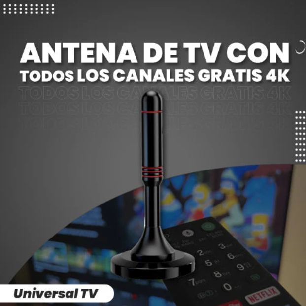 ANTENA DIGITAL TV LIBRE HDTV 4K + 12 mil canales